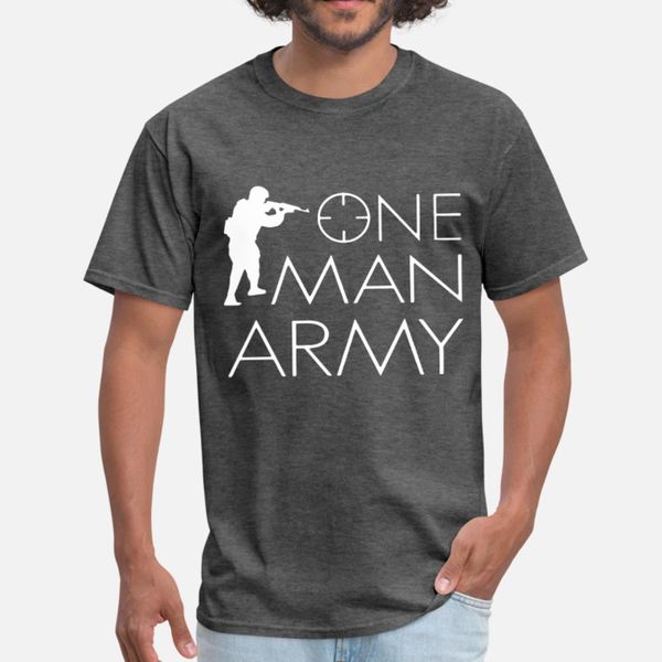 

one man army veteran supernatural t shirt men designs 100% cotton o neck male sunlight comfortable summer letter shirt