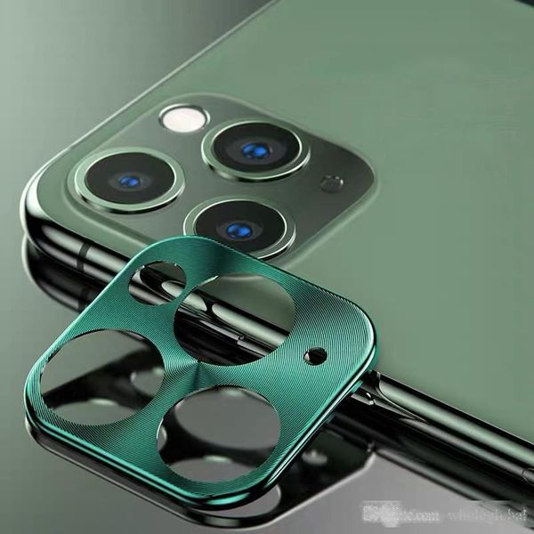 

10pcs for iphone 11 pro max metal alloy camera lens protector tempered glass film protection with retail packaging