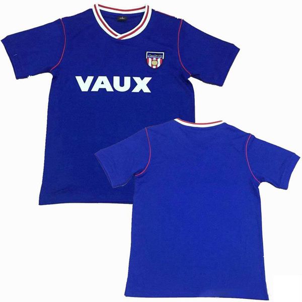 

sunderland ретро футбол shirt 1990 1991 vintage трикотажных изделий футбола классическим майо-де-футовый camiseta де fútbol davenport габбиа, Black;yellow