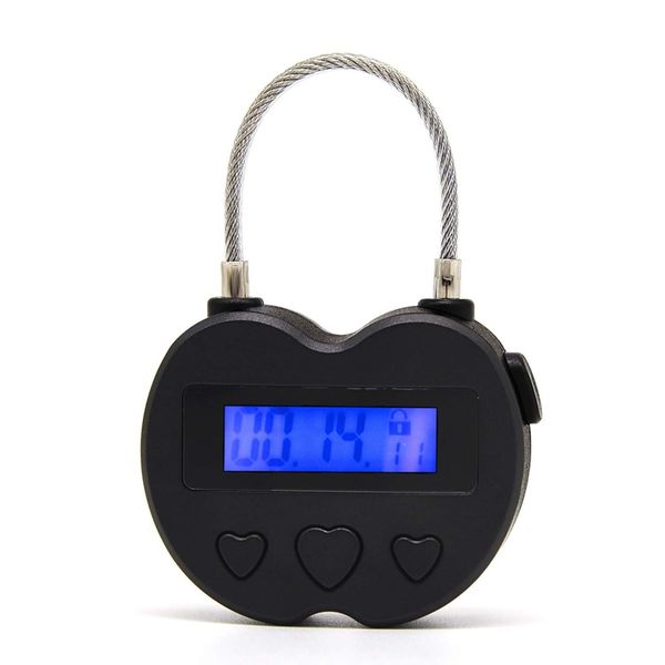 

smart lock time lcd display multifunction travel electronic timer, waterproof usb rechargeable temporary timer padlock