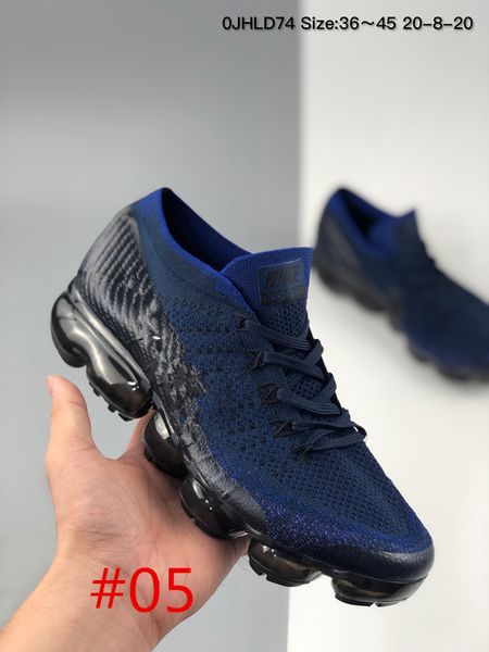 

2019 new flagship shoes men women new white black grey blue pink knitting flykint trainers vapor 2.0 designer sneakers casua