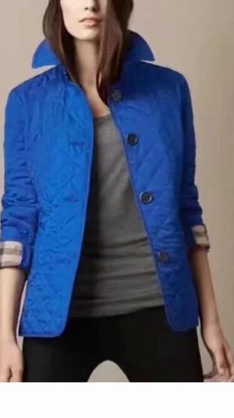 

classic women fashion england short style thin cotton padded jacket brand design women jackets m-xxxl, ing, Black;brown