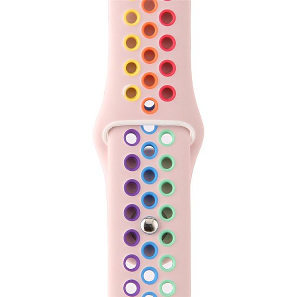 

сетка спорт мягкий силиконовый ремешок band dual цвета для watch series 1 2 3 4 5 38mm 42mm 40mm 44mm