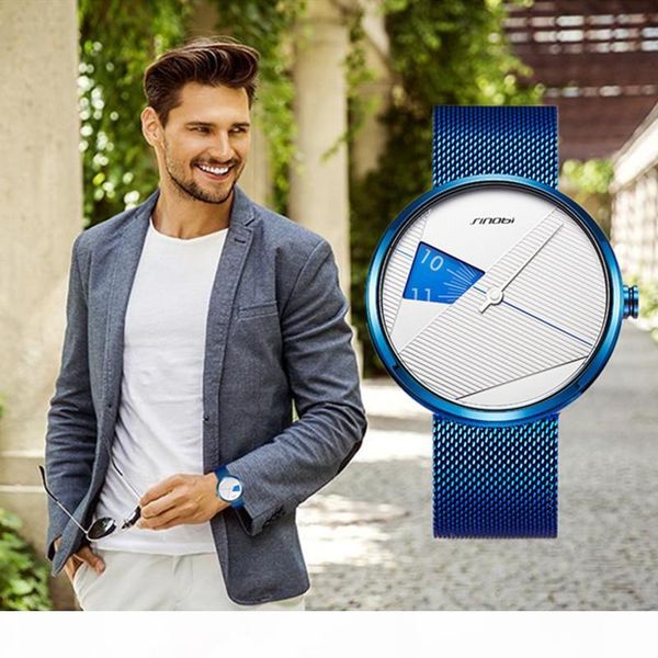 

sinobi 2019 original irregular creative men watch milan strap wristwatches men rotate dial plate watches sports watch drop ship, Slivery;brown