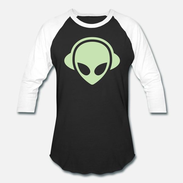 

alien headphones glow in the dark t shirt men design cotton crew neck vintage gift funny summer style kawaii shirt