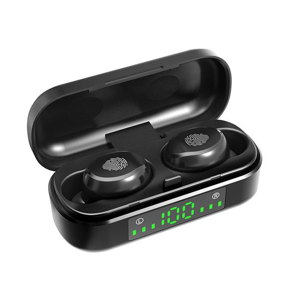 

touch control earbuds bluetooth 5.0 headphones led electricity display wireless stereo headset with charge box sports running earphones