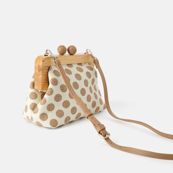 

vintage wooden clip shell women crossbody bags designer dot lady shoulder bag luxury female evening clutch bag small purses 2019