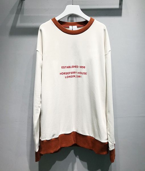

2020 autumn winter europe 1856 men women fashion oversize hoodie cotton hoodie casual street crew neck sweatshirt jumper, Black