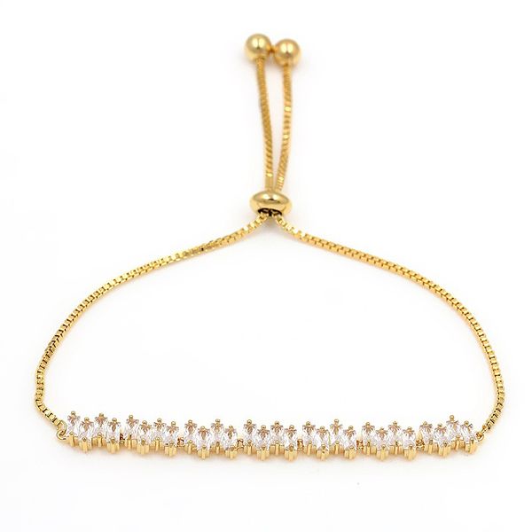 

light blue crystal round chain bracelets bangles for women fashion design women jewelry, Black