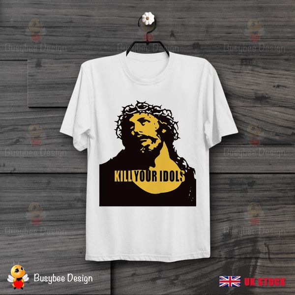 

kill your idols hard rock heavy metal ретро прохладный unisex 2019 мода 100% хлопок slim fit топ с коротким рукавом повседневная tops футбол