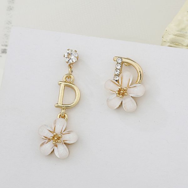 

classic designer pearl diamond earrings studs gold silver dangler jewelry accessories party gift