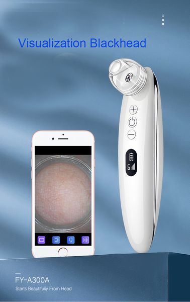 

visual blackhead remover vacuum, leve20x microscope pore vacuum camera, wireless wifi intelligent pimple acne extractor rechargeable suc