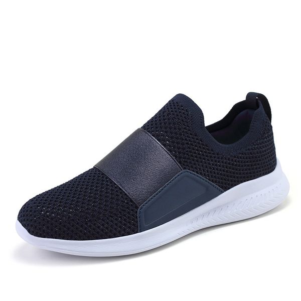 

knitted sock shoes flats plus size women breathable mesh platform sneakers slip on soft ladies casual walking shoes woman, Black