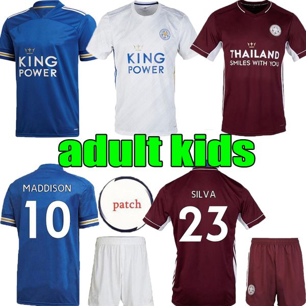 

men kids leicester maroon soccer jersey 20 21 football shirt city 2020 2021 third vardy tielemans camiseta de fÃºtbol maddison maillot de, Black;yellow
