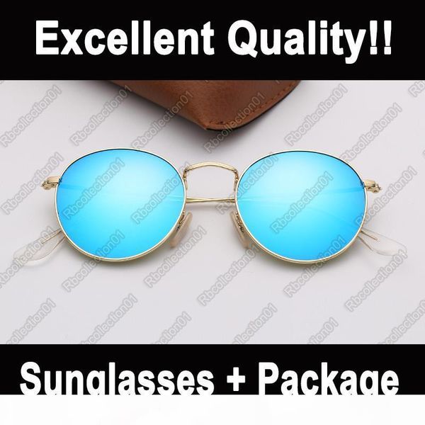 

fashion ray sunglasses round metal brand sunglasses mens woman sun glasses des lunettes de soleilwith uv400 protection sun glasses, White;black