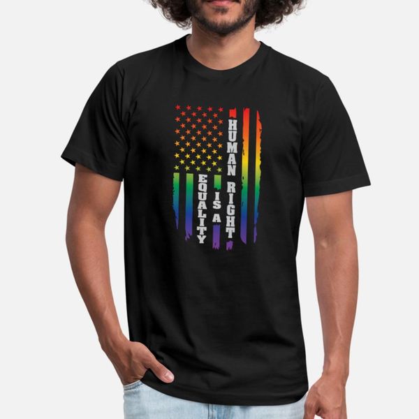 

rainbow gay equality american flag apparel t shirt men customized tee shirt s-3xl original famous breathable summer style letters shirt