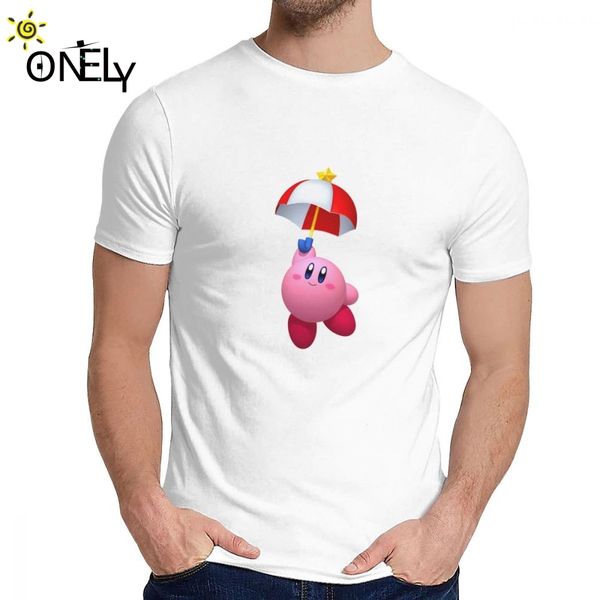

cartoon fly kirby tee round neck geek pure cotton us size s-6xl big size tshirt