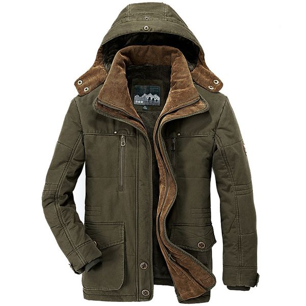 

winter jacket men thicken warm cotton-padded jackets men's hooded windbreaker parkas coats plus size 5xl 6xl overcoats, Black;brown