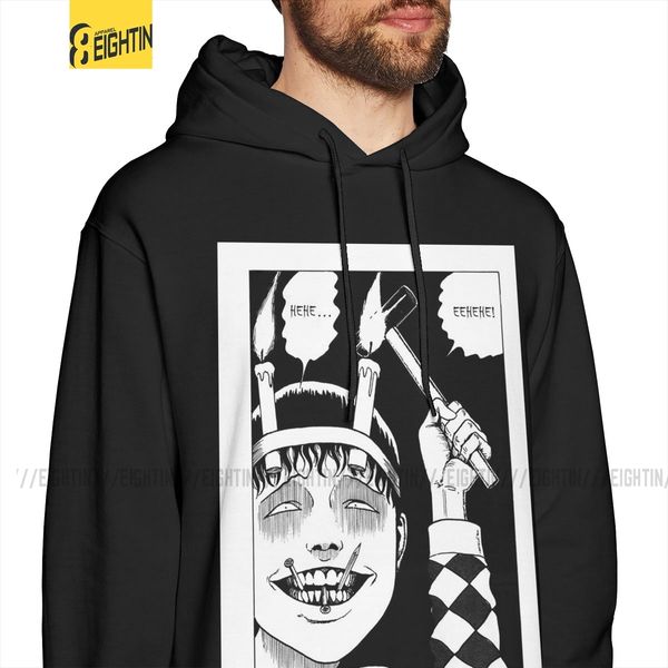 

junji ито hoodie человек vintage hoodie рубашка 100% хлопок street толстовка