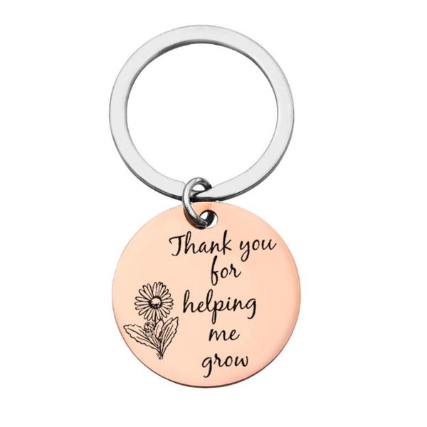 

thank you for helping me grow) thanksgiving teacher's day teacher gift, Silver