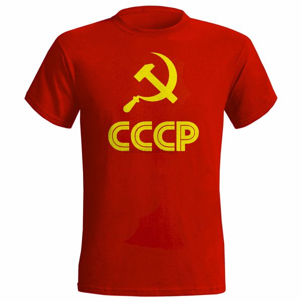 

cccp ссср молот серп россии mens t shirt коммунизм советский союз хлопок t-shirt мода бесплатная доставка