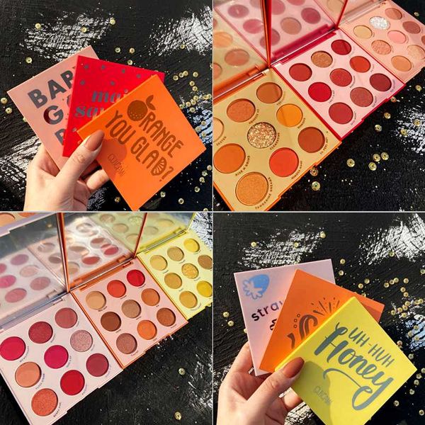 

new creamy eyeshadow pallete 9 color shadows palette christmas pigmented eye shadow professional glitter makeup paleta de sombra