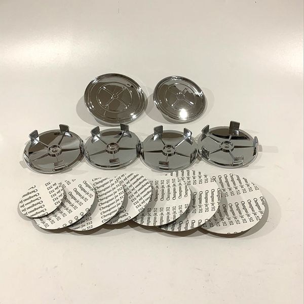 

7pcs/set blue white emblems for car badge hood front rear trunk logo steering wheel center cap for 82mm 74mm 68mm 45mm car accessories