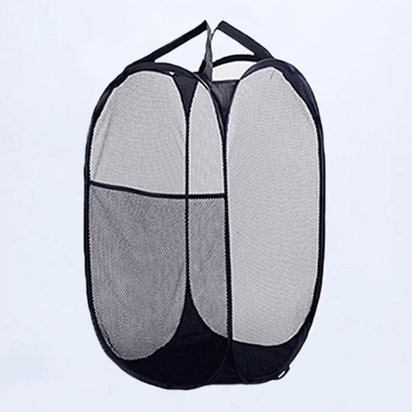 

washing clothes multifunctional hamper bag steel wire foldable laundry basket