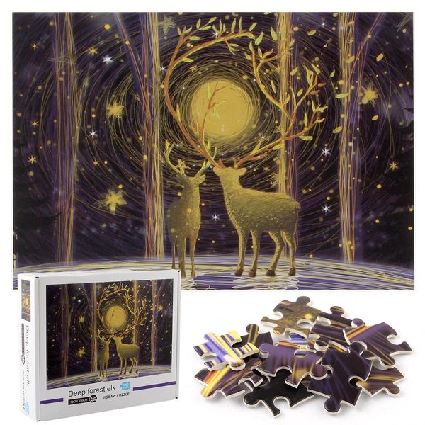 

puzzle of 1000 piece of hard paper decompression intelligence game famous animal paysage challenging jigsaw puzzle