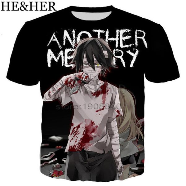 

new popular anime satsuriku no tenshi favorite 3d print shirts oversized horror hippie men clothing