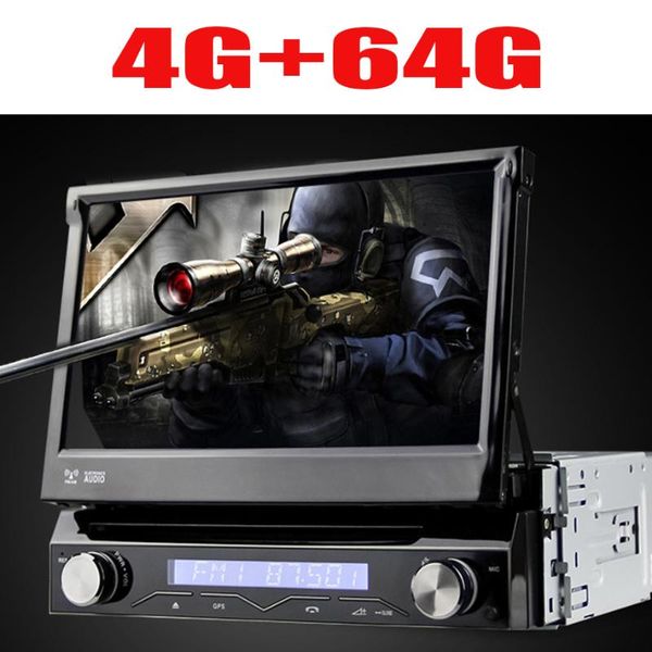 

universal 1 din android 9 8 core car dvd player gps wifi bt radio bt usb 64 gb rom 4g sim lte network swc rds cd obd2