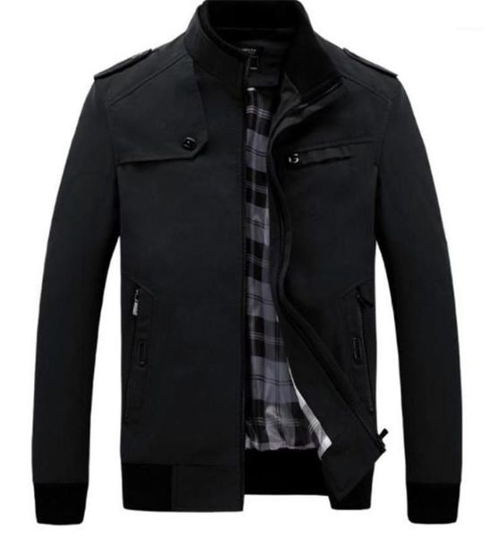 

stand collar zipper mens coats casual long sleeve males clothing panelled mens designer jackets fashion loose, Black;brown