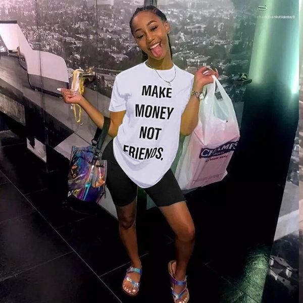 

neck casual femal clothing pullover women designer suits summer slim short sleeve letter print 2pcs tracksuits crew, Gray