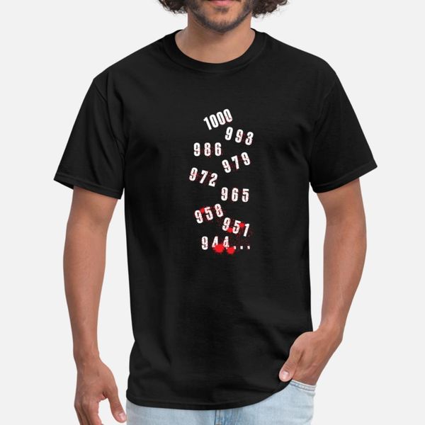 

tokyo ghoul what is 1000 minus 7 anime manga t shirt men printed 100% cotton size s-3xl homme loose humor summer pictures shirt