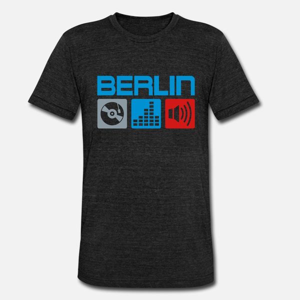 

berlin music dj t shirt men gift 100% cotton o-neck leisure gift fashion summer style letters shirt