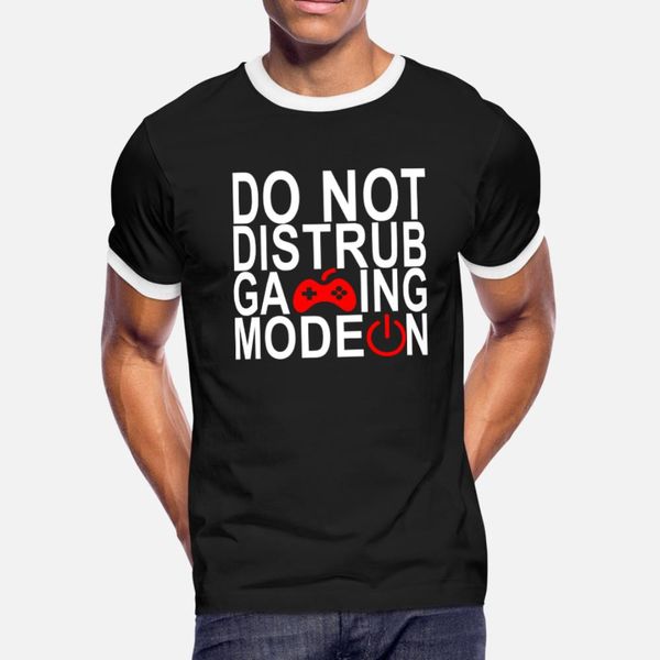 

gamer_ _gaming_mode_activated_ t shirt men printing tee shirt euro size s-3xl standard anti-wrinkle new style summer slim shirt