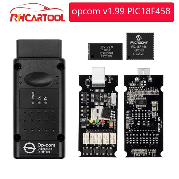 

op com opcom v1.99 with pic18f458 ftdi op-com obd2 auto diagnostic tool for opcom can bus v1.7 v.178 can be flash update