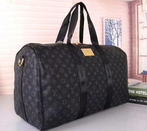 

2019 new fashion men women travel bag duffle bag, brand designer luggage handbags large capacity sport bag 55x26x34cm 88658