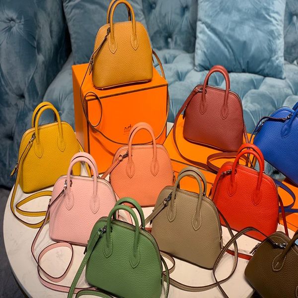 

new fashion handbag ladies shoulder bag messenger bag handbag leather material bowling style design bag