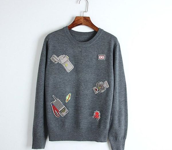 

2018 new fashion women pullovers sweaters long sleeve outwearing casual women pullovers winter fall sweaters 8763#, White;black