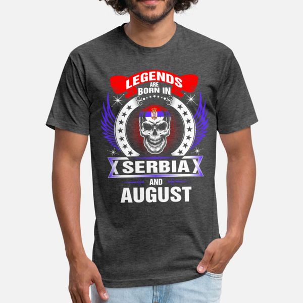 

llegends родился в сербии и августе t shirt мужчины graphic с коротким рукавом s-3xl тонкий graphic смешной spring kawaii