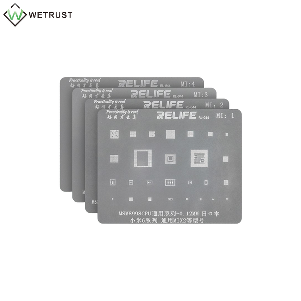

relife plant tin steel mesh bga reballing stencil template for 5/6/8se redmi note 4/5 plus redmi pro /note 5 max mix