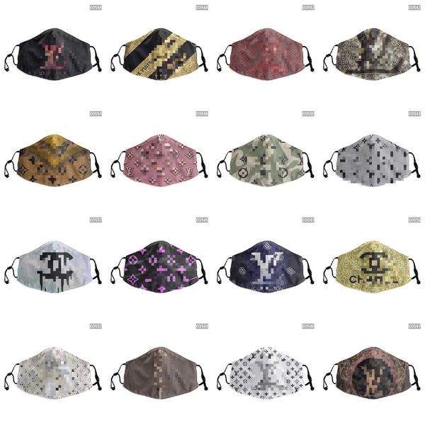 

New Designer 5 Layer Protective Fashion Mask Male and Female Outdoor Cycling GG Letters Personalized Custom Kids Reusable Luxury Face Masks