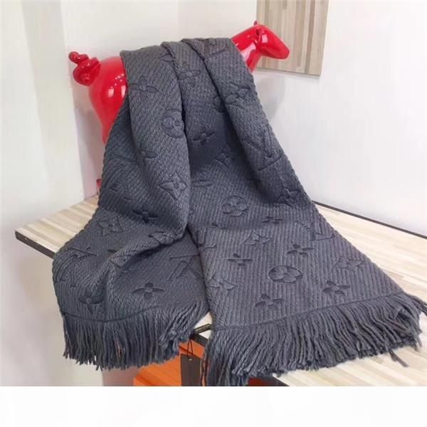 

new beautiful warm and comfortable women's autumn and winter wool knitted scarf of transportation costs no box, Blue;gray