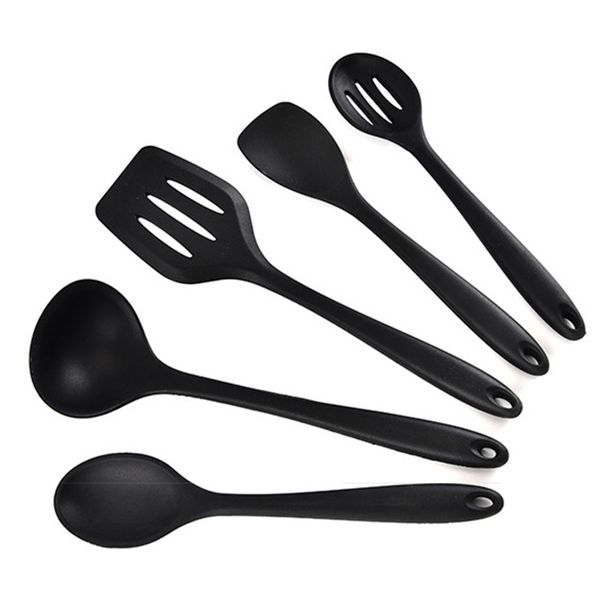 

5pcs/set kitchen baking set non stick spoon cooking utensil silicone