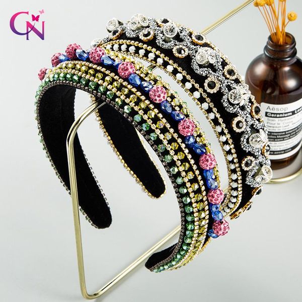 

кристалл cn проложенные моды стразы женщина 4 обруча диапазона волос широкой стяжки hairband загустители девушка штуки много аксессуары ealc, Black;brown