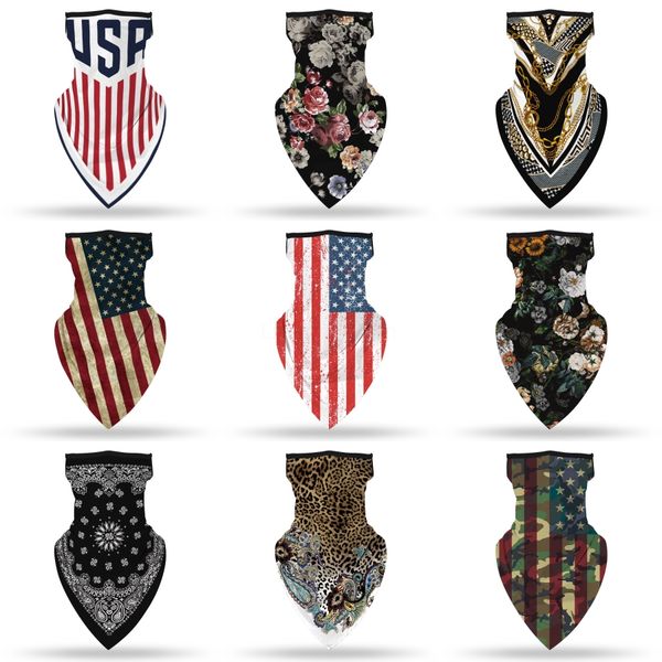 

printing magic scarf multi-function sports mask face neck scarf anti-uv cycling outdoor half headwear#676, Black