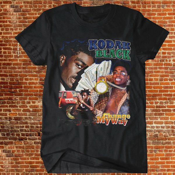 

kodak black t-shirt вдохновленный change my way hip hop rb рэпер music tee