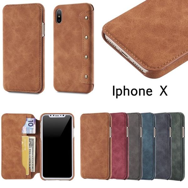 

cgjxsluxury flip imitation leather pu cover with card holder for iphone 6 7 8plus x xr xs max samsung s8 s9 note 9