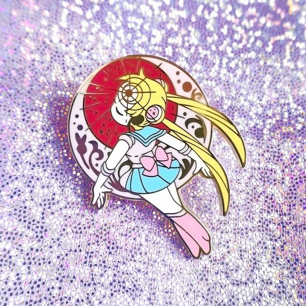 

Sailor Moon Princess Serenity Hard Enamel Pin Gorgeous Moons Girl Brooch Anime Fan Collect Badge Accessories Unique Gift